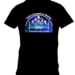 Toronto Fan Club Sports T-Shirt / Black Center Large Design